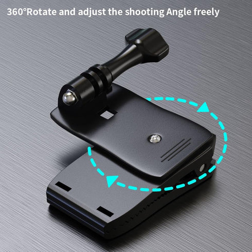 Anti-Slide Backpack Strap Clip Mount for Phone 360 Degree Rotary Backpack Clamp Mount for Video Recording...